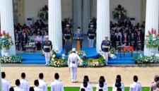 Presiden Prabowo Subianto memimpin Upacara Hari Lahir Pancasila 2026 di Gedung Pancasila Jakarta dan menegaskan Pancasila harus diterapkan dalam kehidupan berbangsa dan bernegara. (Posnews/Sekretariat negara)