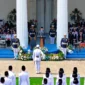 Presiden Prabowo Subianto memimpin Upacara Hari Lahir Pancasila 2026 di Gedung Pancasila Jakarta dan menegaskan Pancasila harus diterapkan dalam kehidupan berbangsa dan bernegara. (Posnews/Sekretariat negara)