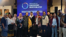 Wakil Menteri Perdagangan Dyah Roro Esti Widya Putri menyampaikan dukungan bagi UMKM perempuan Indonesia agar mampu menembus pasar global dalam Forum Diskusi Ekonomi Restoratif di Jakarta. (Posnews/Ist)