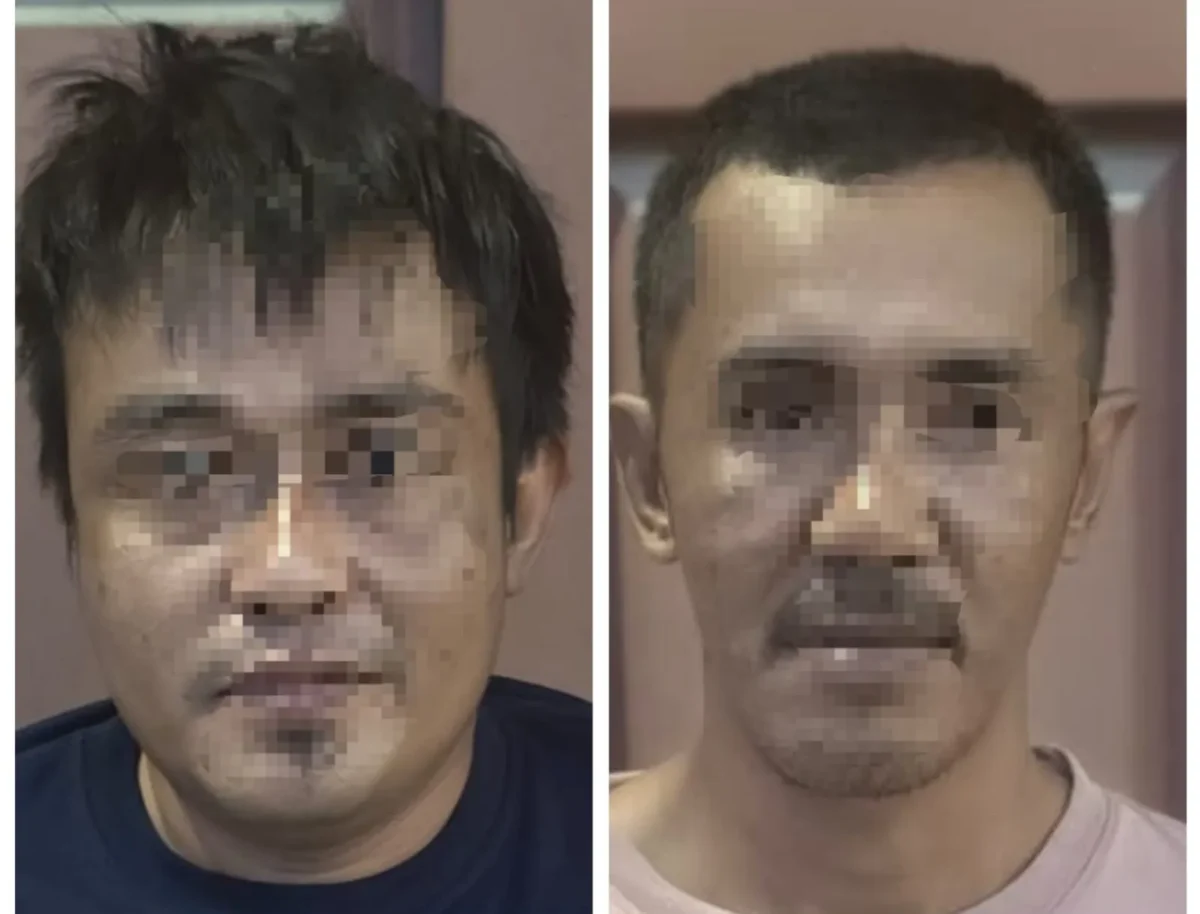 Dua tersangka jaringan narkoba lintas negara, Indra Bayu dan Solihin, diamankan Bareskrim Polri dalam operasi pengembangan kasus penyelundupan narkotika dari Malaysia. (Posnews/Ist)
