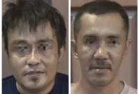Dua tersangka jaringan narkoba lintas negara, Indra Bayu dan Solihin, diamankan Bareskrim Polri dalam operasi pengembangan kasus penyelundupan narkotika dari Malaysia. (Posnews/Ist)
