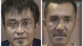 Dua tersangka jaringan narkoba lintas negara, Indra Bayu dan Solihin, diamankan Bareskrim Polri dalam operasi pengembangan kasus penyelundupan narkotika dari Malaysia. (Posnews/Ist)