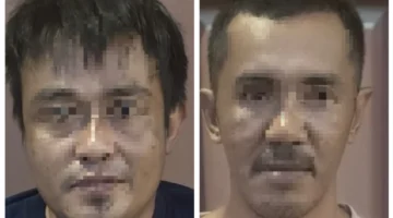 Dua tersangka jaringan narkoba lintas negara, Indra Bayu dan Solihin, diamankan Bareskrim Polri dalam operasi pengembangan kasus penyelundupan narkotika dari Malaysia. (Posnews/Ist)