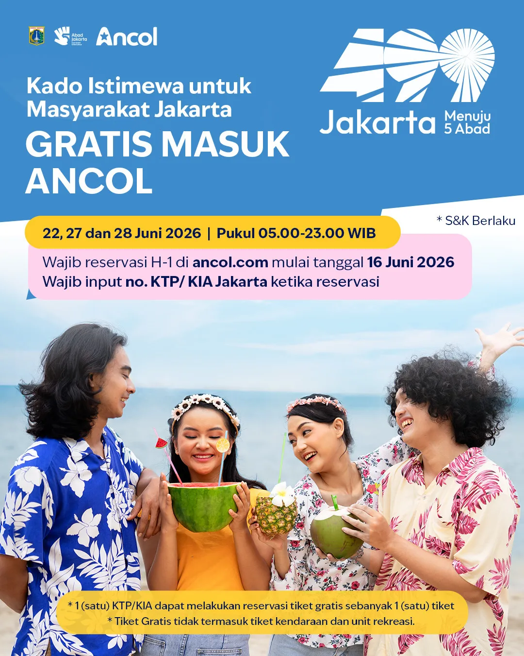 Liburan Gratis di Ancol! Warga Jakarta Bisa Masuk Tanpa Bayar pada Tanggal Ini. (Posnews/Ist)