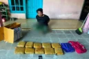 Tersangka penerima paket ganja diamankan dalam operasi Direktorat Tindak Pidana Narkoba Bareskrim Polri. (Posnews/Ist)