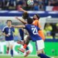 Tandukan dramatis Daichi Kamada pada menit-menit akhir menyelamatkan Jepang dari kekalahan saat menghadapi Belanda pada laga pembuka Piala Dunia. Dok: (AP Photo/Julio Cortez)