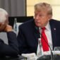 Sisi jenaka diplomasi global. Rekaman mikrofon bocor menangkap obrolan santai para pemimpin G7 mengenai kebiasaan merokok, sepak bola, hingga teka-teki Greenland. Dok: (Christian Hartmann/Pool Photo via AP)
