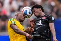 Sejarah baru di SoFi Stadium. Gol voli dramatis Stephen Eustáquio mengunci kemenangan perdana Kanada pada fase gugur Piala Dunia. Dok: (AP Photo/Mark J. Terrill)