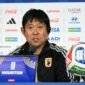 Menantang sejarah di Houston. Pelatih Jepang Hajime Moriyasu meyakini kekuatan kolektif anak asuhnya sanggup meruntuhkan dominasi Brasil demi mengamankan tiket perempat final pertama sepanjang sejarah. Dok: Istimewa.