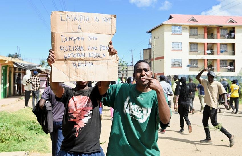 Ketegangan diplomatik di Afrika Timur. Pengadilan Tinggi Kenya membekukan proyek fasilitas karantina Ebola militer AS di Nanyuki menyusul bentrokan berdarah yang menewaskan dua pengunjuk rasa. Dok: REUTERS/John Muchucha