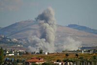 Eskalasi pertempuran di perbatasan. Israel membombardir wilayah Nabatieh di Lebanon Selatan saat Amerika Serikat dan Iran sedang merancang draf perdamaian komprehensif. Dok: Istimewa.
