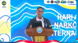 Kepala BNN Komjen Suyudi Ario Seto menjelaskan program GDAD yang mengubah petani ganja menjadi petani kopi di wilayah rawan narkoba. (Posnews/Humas BNN)