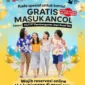 HUT PT Pembangunan Jaya Ancol Tbk, Tiket Masuk Ancol Gratis Sehari Penuh. (Posnews/Ancol)
