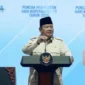 Presiden Prabowo Subianto menyampaikan pidato pada peringatan Hari Koperasi Nasional ke-79 di Jakarta.
(Posnews/Kemenkop)
