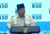 Presiden Prabowo Subianto meresmikan Program Mandatori Biodiesel B50 di Rest Area KM 57 Karawang sebagai langkah memperkuat kemandirian energi nasional. (Posnews/Kementerian ESDM)