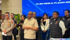 Mediasi Desk Ketenagakerjaan Polri dan Kemnaker menyelesaikan sengketa PHK 134 pekerja PT Amos Indonesia. (Posnews/Bareskrim Polri)