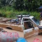Material longsor menutup akses jalan dan mengisolasi 1.507 warga di Kecamatan Krayan Selatan, Kabupaten Nunukan. (Posnews/BNPB