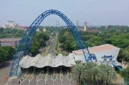 Pengendara sepeda motor Yamaha memasuki gerbang Ancol dalam program gratis tiket kendaraan pada Yamaha Family Day 2026 yang berlangsung 3-5 Juli 2026. (Posnews/Ancol)