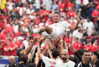 Singa Atlas cetak sejarah. Maroko melaju ke perempat final Piala Dunia 2026 usai membungkam Kanada lewat aksi gemilang Azzedine Ounahi. Dok: Istimewa.