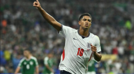 Drama lima gol di Estadio Azteca. Dua gol Jude Bellingham dan penalti Harry Kane membawa Inggris menekuk Meksiko 3-2 meskipun bermain dengan sepuluh orang. Dok: Istimewa.