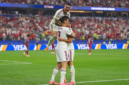 Sejarah baru tercipta di Piala Dunia. Gol dramatis Mikel Merino pada menit akhir membawa Spanyol menundukkan Portugal 1-0 sekaligus mengakhiri era keemasan Cristiano Ronaldo. Dok: Istimewa.