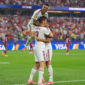 Sejarah baru tercipta di Piala Dunia. Gol dramatis Mikel Merino pada menit akhir membawa Spanyol menundukkan Portugal 1-0 sekaligus mengakhiri era keemasan Cristiano Ronaldo. Dok: Istimewa.