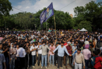 Gelombang protes pemuda di New Delhi. Ribuan demonstran gerakan CJP bentrok dengan polisi demi menuntut pengunduran diri Menteri Pendidikan India. Dok: Istimewa.