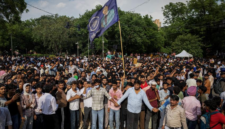 Gelombang protes pemuda di New Delhi. Ribuan demonstran gerakan CJP bentrok dengan polisi demi menuntut pengunduran diri Menteri Pendidikan India. Dok: Istimewa.