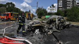 Eskalasi gempuran udara di Ukraina. Pasukan Rusia meluncurkan tujuh rudal balistik dan 136 drone ke berbagai wilayah permukiman warga. Dok: Istimewa.