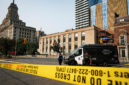 Eskalasi teror di Toronto. Seseorang melepaskan tembakan ke arah gedung Konsulat Jenderal Amerika Serikat sebelum melarikan diri menggunakan sedan putih. Dok: Istimewa,