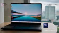 Lompatan baru laptop AI premium. Lenovo merilis Yoga Slim 7i Ultra Aura Edition berbobot 960 gram dengan prosesor Intel Core Ultra X9 dan GPU Intel Arc B390. Dok: Istimewa.