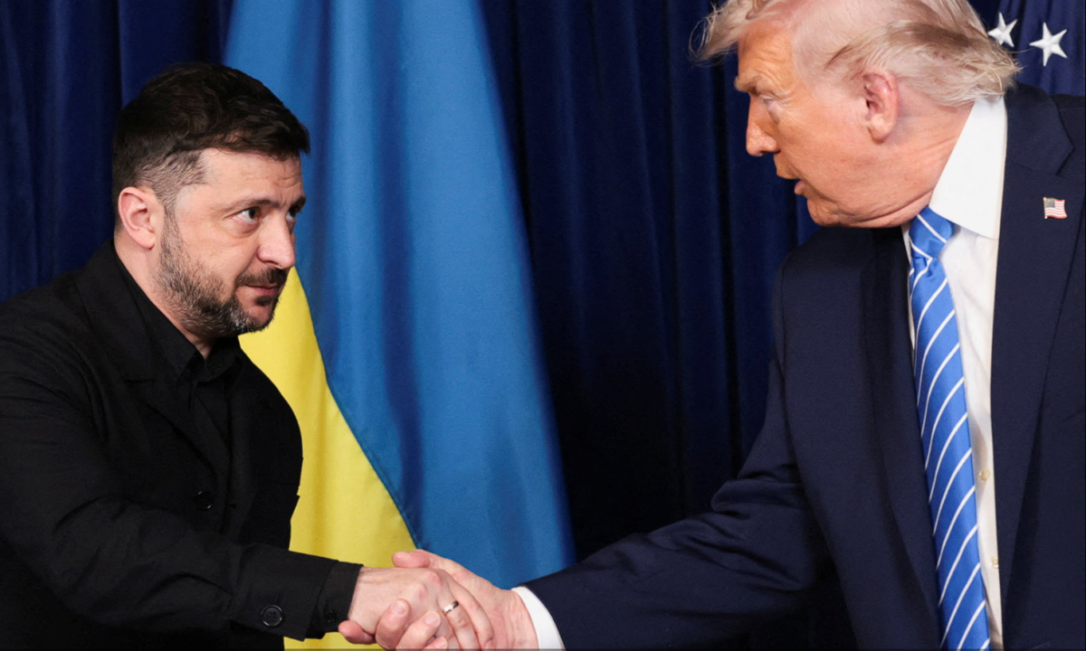 Langkah taktis amankan benteng udara. Presiden Ukraina Volodymyr Zelenskyy menemui Donald Trump di Washington guna membahas produksi mandiri rudal Patriot. Dok: Istimewa.