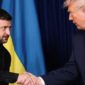 Langkah taktis amankan benteng udara. Presiden Ukraina Volodymyr Zelenskyy menemui Donald Trump di Washington guna membahas produksi mandiri rudal Patriot. Dok: Istimewa.