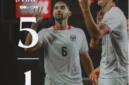 Mitchell Baker merayakan hattrick saat Timnas Indonesia menang 5-1 atas Kamboja di Piala AFF 2026. (Posnews/PSSI)