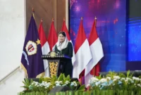 Wakil Menteri Perdagangan Dyah Roro Esti Widya Putri menyampaikan strategi diversifikasi pasar ekspor dan penguatan kolaborasi global pada 10th Jakarta Geopolitical Forum 2026 di Jakarta. (Posnews/Kemendag)