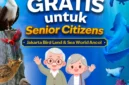 Sejumlah lansia menikmati kunjungan gratis di Sea World Ancol dan Jakarta Bird Land melalui program Senior Citizen yang berlaku hingga 31 Juli 2026. (Posnews/Ancol)