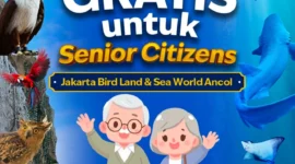 Sejumlah lansia menikmati kunjungan gratis di Sea World Ancol dan Jakarta Bird Land melalui program Senior Citizen yang berlaku hingga 31 Juli 2026. (Posnews/Ancol)