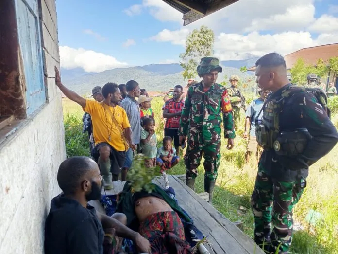 Aparat keamanan memperkuat pengamanan di Distrik Jila, Mimika, setelah sembilan warga perempuan dilaporkan disandera kelompok bersenjata. (Posnews/Ist)