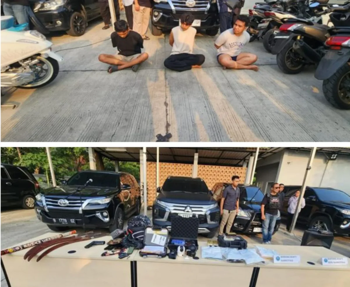 BNN dan Brimob menggerebek Kampung Bahari Jakarta Utara. (Posnews/BNN)