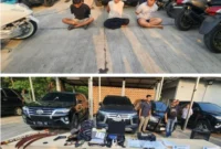 BNN dan Brimob menggerebek Kampung Bahari Jakarta Utara. (Posnews/BNN)