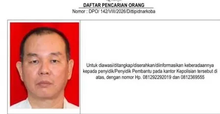 Bareskrim Polri memburu Yuwanky, bos Planet Batam yang masuk DPO kasus dugaan peredaran narkoba. (Posnews/Bareskrim)