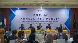 Forum Konsultasi Publik Bea Cukai Marunda membahas digitalisasi layanan kepabeanan melalui aplikasi SALAM di Jakarta Utara. (Posnews/Bea Cukai)