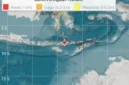 Peta BMKG menunjukkan lokasi gempa M 7,7 di Mbay, Nagekeo, NTT yang memicu peringatan dini tsunami. (Posnews/BMKG)
