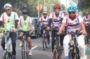 Gowes Kemerdekaan peserta bersepeda dari Kota Tua menuju Tugu Proklamasi Jakarta. (Posnews/Ist)