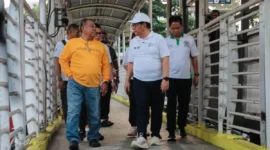 Gubernur DKI Jakarta Pramono Anung meninjau JPO di Jalan HR Rasuna Said, Kuningan, Jakarta Selatan. (Posnews/Ist)