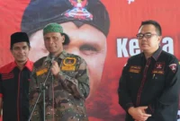 Hercules Rosario Marshal berada di lokasi pascademonstrasi yang viral di media sosial. (Posnews/Ist)
