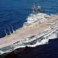 Kapal induk ITS Giuseppe Garibaldi yang berlayar dari Italia menuju Indonesia sebelum berganti nama menjadi KRI Gajah Mada.