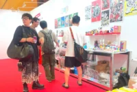 Paviliun Indonesia menampilkan karya art toys kreator Indonesia di URBAN BREAK & TOY CON SEOUL 2026, Seoul. (Posnews/Kemendag)