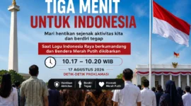 Presiden Prabowo Subianto memimpin upacara peringatan HUT ke-81 Kemerdekaan RI di Istana Merdeka.
