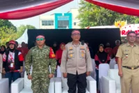 Ribuan warga mengikuti Jamuan Rakyat Koja 2026 di Stadion Rawa Badak Jakarta Utara. (Posnews/Polsek Koja)